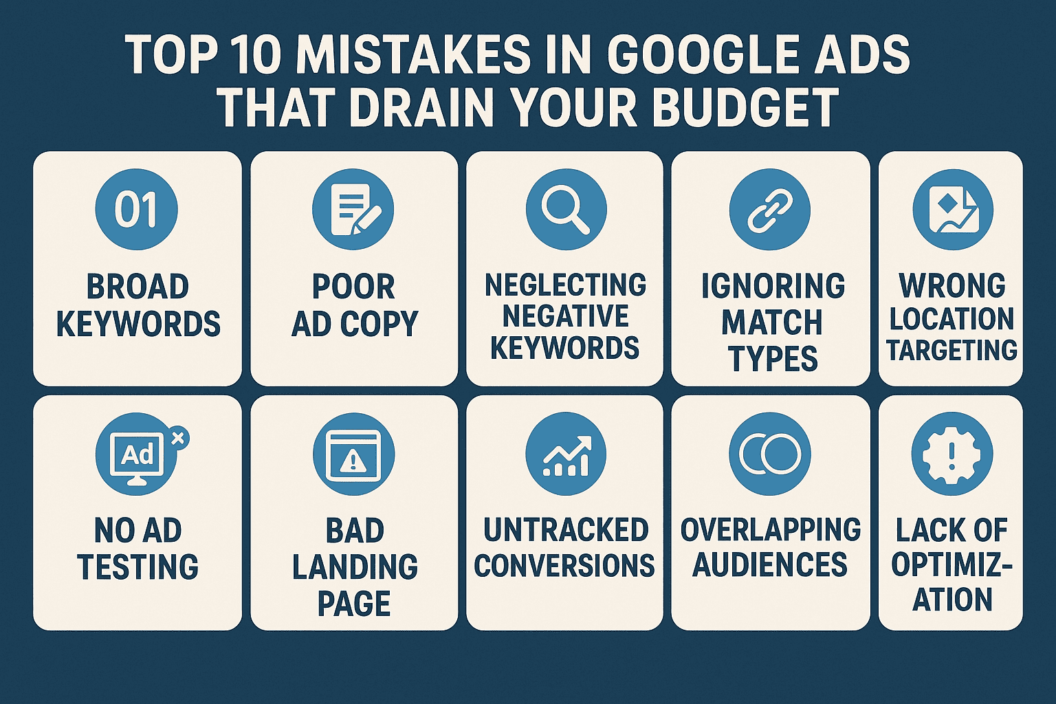Google Ads Mistakes